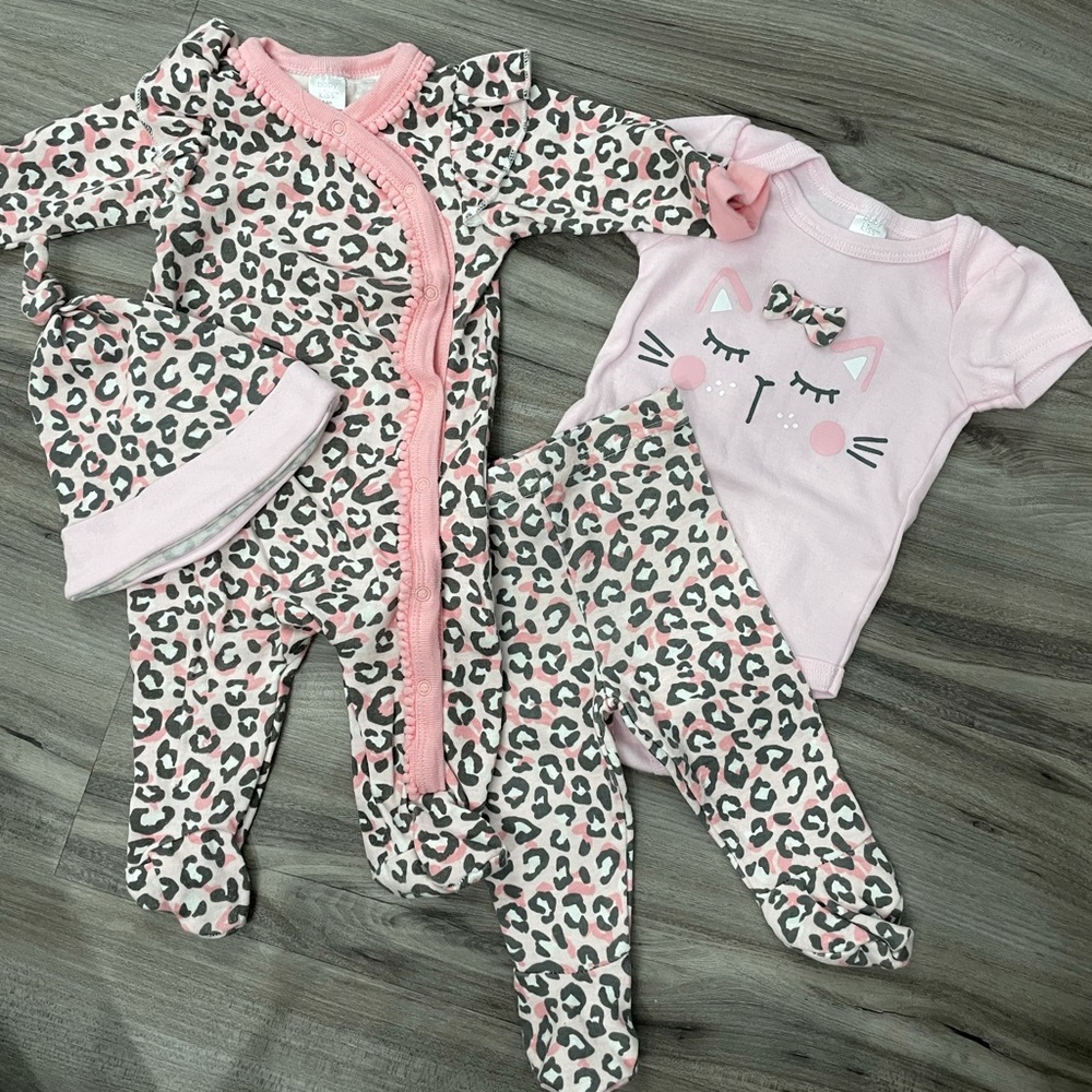 Baby Kiss Cheetah Print Matching Set